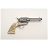 Image 9 : Colt SAA revolver, .32 W.C.F. caliber, 4.75”  barrel, blued finish, old raised carved ivory  grips, 