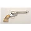 Image 12 : Colt SAA revolver, .38-40 caliber, 5.5”  barrel, re-nickel finish, scrimshaw stag  grips, S/N 290930