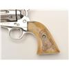 Image 6 : Colt SAA revolver, .38-40 caliber, 5.5”  barrel, re-nickel finish, scrimshaw stag  grips, S/N 290930