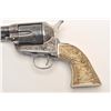 Image 1 : Great Western Arms Co. SAA revolver, .22  caliber, custom engraved by Mike Gouse from  the Bitterroo