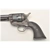Image 1 : Colt SAA revolver, .38 W.C.F. caliber, 7.5”  barrel, re-finished, checkered hard rubber  good condit