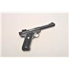Image 1 : Ruger Mark II Target semi-automatic pistol,  .22LR caliber, 5.5” barrel, blued finish,  checkered gr