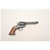 Image 1 : Ruger Single Six Model revolver, .22 caliber,  5.5” barrel, blued finish, wood medallion  grips, S/N
