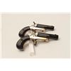 Image 10 : Pair of Colt New Model single shot  derringers, .22 short caliber, 2.5” barrels,  blued and gold was