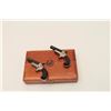 Image 13 : Pair of Colt New Model single shot  derringers, .22 short caliber, 2.5” barrels,  blued and gold was