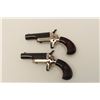 Image 3 : Pair of Colt New Model single shot  derringers, .22 short caliber, 2.5” barrels,  blued and gold was