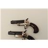 Image 4 : Pair of Colt New Model single shot  derringers, .22 short caliber, 2.5” barrels,  blued and gold was