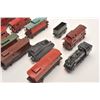 Image 2 : Lot of 12 old toy train cars, ca. 1930s-40s,  by Lionel and American Flyer with a railroad  crossing
