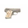 Image 2 : C. G. Haenel pocket semi-automatic pistol,  .25 caliber, 2” barrel, blued finish, faux  stag medalli