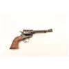 Image 3 : Ruger New Model Single Six revolver, .22  caliber, 6.5” barrel, blued finish, wood  medallion grips,