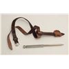 Image 2 : Cross dagger marked “H.G. Long & Co.  Sheffield, Eng.” with ankle strap scabbard.  James Bond era. N