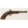 Image 5 : Westwood signed percussion pistol with late  back action lock and American styling; wood  half stock