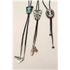 Image 1 : Lot of 3 sterling marked and signed bolo  ties.    From the estate of Elmer E. Taylor.      Est.:  $