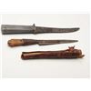 Image 1 : Lot of two WW II era misc. “in theater”  knives, one with an aluminum grip off a  Japanese Zero airp