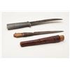 Image 2 : Lot of two WW II era misc. “in theater”  knives, one with an aluminum grip off a  Japanese Zero airp