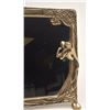Image 2 : Modern Art Nuevo brass framed mirror,  approximately 11” x 9”.    Est.:  $25-$50.
