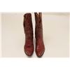 Image 3 : Pair of man’s size 8 chocolate colored lizard  skin boots in box; very good condition.     From the 