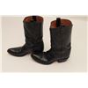 Image 1 : Pair of Tony Llama black buffalo boots, size  8; good to very good condition.    From the  estate of