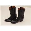 Image 2 : Pair of Tony Llama black buffalo boots, size  8; good to very good condition.    From the  estate of