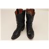 Image 3 : Pair of Tony Llama black buffalo boots, size  8; good to very good condition.    From the  estate of