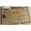 Image 7 : Lot of stock certificates from railroad, U.S.  steel, Etc. All have great art work. Est.:  $100-$200