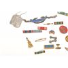 Image 2 : Lot of approximately 22 misc. U.S. military   pins, buttons, ribbons, etc. and a pair of   G.I. dog 