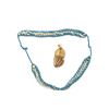 Image 4 : Blue and white braided cord with gold bullion  tassel, for U.S. naval cocked hat and  aggulette for 