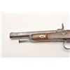 Image 8 : Engraved French percussion dueler/target  pistol, .45 caliber, 7” octagon barrel, wood  stock, No vi