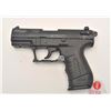 Image 3 : Walther Model P22 semi-automatic pistol,  .22LR caliber, 3.5” barrel, black finish, S/N  A001120, in