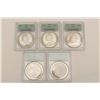 Image 2 : PCGS Graded MS-63 U.S. Dollars 5 total. Dated  1887 Est:$275-550