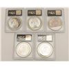 Image 4 : PCGS Graded MS-63 U.S. Dollars 5 total. Dated  1887 Est:$275-550