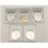Image 2 : PCGS Graded MS-63 U.S. Dollars 5 total. Dated  1886 Est:$275-550