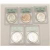 Image 4 : PCGS Graded MS-63 U.S. Dollars 5 total. Dated  1886 Est:$275-550