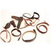 Image 12 : Lot of vintage holsters and belts; Bianchi,  Viking, others; value to $100 each.         Est.:  $150