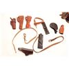 Image 5 : Lot of vintage holsters and belts; Bianchi,  Viking, others; value to $100 each.         Est.:  $150