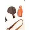 Image 8 : Lot of vintage holsters and belts; Bianchi,  Viking, others; value to $100 each.         Est.:  $150