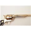 Image 5 : Rare factory gold plated Buntline Special SAA  revolver, .45 caliber, 12” barrel, wood  medallion gr