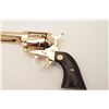 Image 8 : Rare factory gold plated Buntline Special SAA  revolver, .45 caliber, 12” barrel, wood  medallion gr