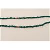 Image 1 : One rare malachite  bead necklace 32 inches  long. EST.$150-200