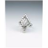 Image 2 : Dazzling ladies ring featuring a center  ‘IDEAL’ cut diamond weighing 0.70 carats of  H-I color and 
