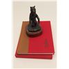 Image 4 : Bronze of bear (1972 dated) with book; Harold  Von Schmidt who draws and paints Old West;  priced at
