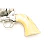Image 4 : Colt U.S. Cavalry Model SAA revolver, .45  caliber, 7.5” barrel, nickel finish, ivory  grips, S/N 49
