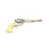 Image 5 : Colt U.S. Cavalry Model SAA revolver, .45  caliber, 7.5” barrel, nickel finish, ivory  grips, S/N 49