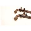 Image 2 : European made for trade to Middle East  blunderbuss flintlock pistols with fine gold  damascened dec