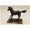 Image 1 : “Keepin’ An Eye on the Riders” bronze by  Grant Speed; #20 of 100; approximately 5.25”  x 12.5” x 10