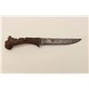 Image 2 : Eighteenth to early 19th century American  knife with thin steel blade of 4.875” and 9”  overall; bo