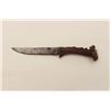 Image 4 : Eighteenth to early 19th century American  knife with thin steel blade of 4.875” and 9”  overall; bo