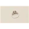 Image 2 : One 1.03ct princess cut diamond Color I  clarity SI-1 set in a 18ct white gold halo  design and shan