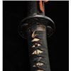 Image 11 : Koto period wakasashi (Medium sword) unsigned  with full and fancy traditional mountings.  18” blade