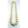 Image 1 : Very Important captivating strand of Golden  Tahitian South Sea Pearls averaging 12.00 MM  to 16.00 